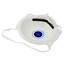 GEKO FFP2 stofmasker met ventiel voor ademhalingsbescherming bij bouw en industrie - set van 10