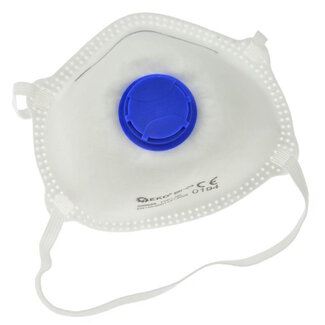 GEKO FFP1 stofmasker met ventiel voor bescherming tegen lichte stofdeeltjes - set van 15