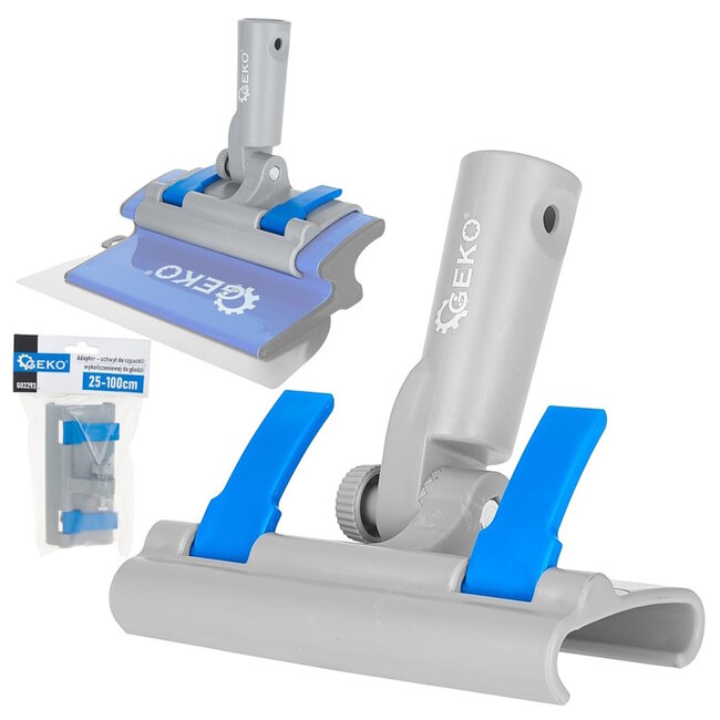 GEKO Handgreep voor afwerkspatel verstelbaar 25–100 cm met bevestiging voor telescopische steel