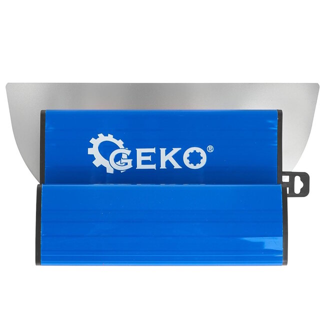 GEKO Afwerkspatel 25 cm met ergonomische handgreep en vervangbaar 0,3 mm blad voor nauwkeurig afwerken