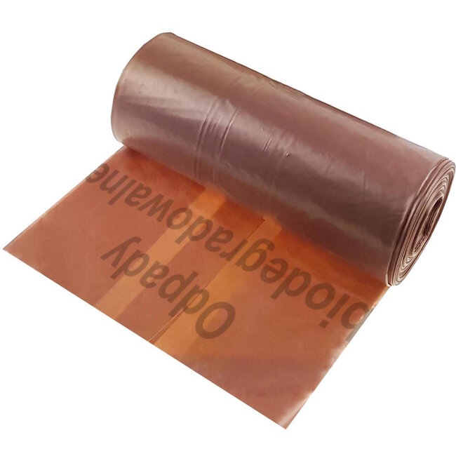 GEKO Biologisch afbreekbare afvalzakken 120L zeer sterk bruin – rol van 10 stuks