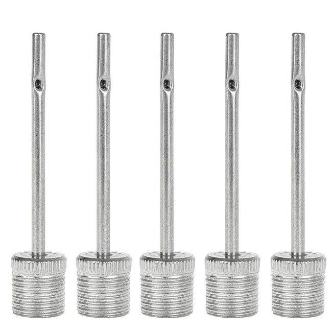 GEKO Set van 5 universele ballennaalden met standaard 8 mm schroefdraad voor sportballen en pompen