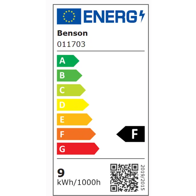 Benson LED lamp - bewegingssensor - 9W - warmwit - E27 fitting - 2700K