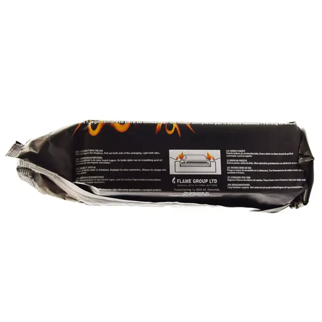 Samba haardblokken - paraffine en geperst hout - geurloos, lang brandend - 1,1 kg - naturel - 10 stuks - haard en vuurkorf