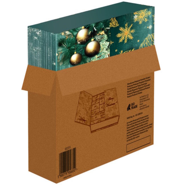 Ruhhy Luxe adventskalender voor mannen – 24 verrassingen in decoratieve doos met satijnen lint