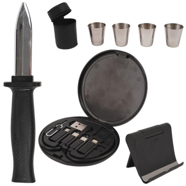 Ruhhy Luxe adventskalender voor mannen – 24 verrassingen in decoratieve doos met satijnen lint