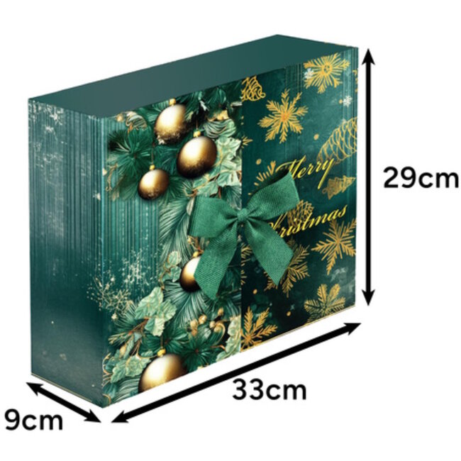 Ruhhy Luxe adventskalender voor mannen – 24 verrassingen in decoratieve doos met satijnen lint