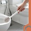 Ruhhy witte siliconen toiletborstel – antibacterieel, met houder en ophangmogelijkheid