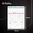 Ruhhy magnetische koelkastplanner 60x45 cm – droog uitwisbare week- en maandplanner met marker