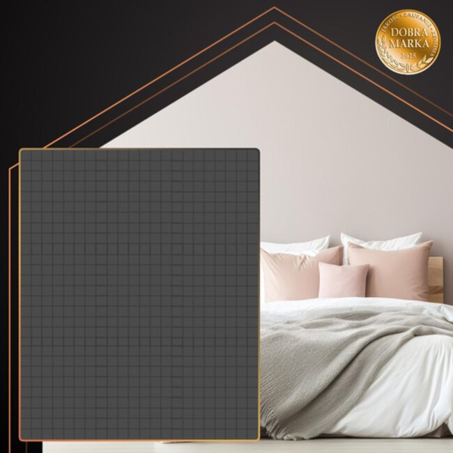 Ruhhy verzwaringsdeken 10 kg – grijze dubbelzijdige deken 200x220 cm voor rust en ontspanning