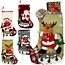 Ruhhy kerstsokken set 4 stuks – decoratieve sokken met kerstman, rendier en sneeuwpop