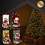 Ruhhy kerstsokken set 4 stuks – decoratieve sokken met kerstman, rendier en sneeuwpop