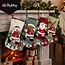 Ruhhy kerstsokken set 4 stuks – decoratieve sokken met kerstman, rendier en sneeuwpop