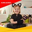 Kruzzel Zwart kattenkostuum – 7-delige set met oren, rok, staart en accessoires voor 3 tot 10 jaar oud