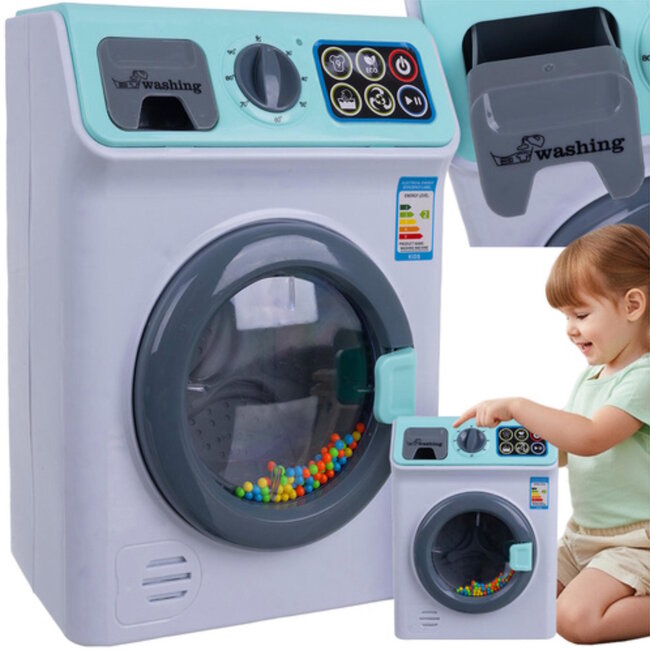 Ruhhy Interactieve speelgoedwasmachine voor kinderen – met licht, geluid en draaiende trommel
