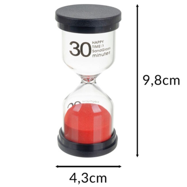 Kruzzel Kleurrijke zandloperset 6 stuks – leerzaam speelgoed voor tijdsbesef en concentratie