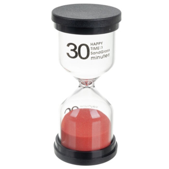 Kruzzel Kleurrijke zandloperset 6 stuks – leerzaam speelgoed voor tijdsbesef en concentratie