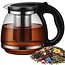 Ruhhy glazen theekan met RVS-infuser 2L – voor thee, koffie, kruiden- en fruitinfusies