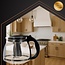 Ruhhy glazen theekan met RVS-infuser 2L – voor thee, koffie, kruiden- en fruitinfusies