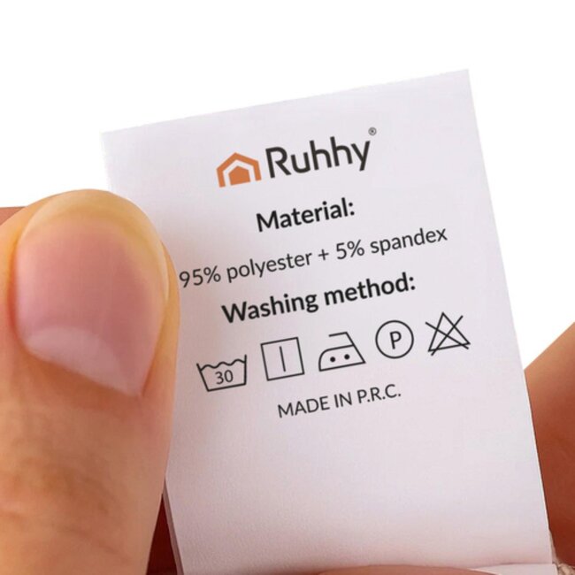 Ruhhy groene stoelhoezen set van 6 – elastische en wasbare stoelbescherming voor feestdagen