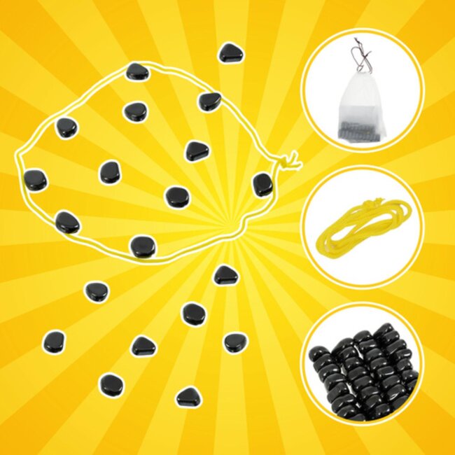 Kruzzel Magnetische stenen – set van 20 – compact denk- en strategiespel met koord en zakje