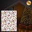 Ruhhy Witte kerstdeken 150x200 cm – zachte, lichte fleece plaid met feestelijk motief