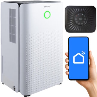 Ruhhy Stille luchtontvochtiger 12L/24u – met WiFi, hygrometer en automatische functies