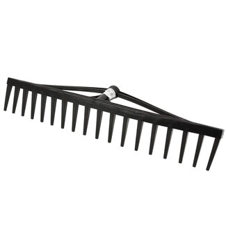 GEKO Hooihark exclusief steel – lichtgewicht kunststof hark met 18 tanden voor hooi en bladeren