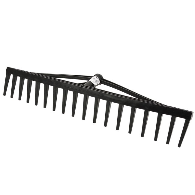 GEKO Hooihark exclusief steel – lichtgewicht kunststof hark met 18 tanden voor hooi en bladeren