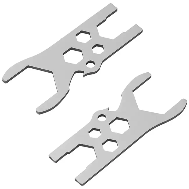 ProPlus Multifunctionele gasflessleutel RVS op kaart met lineaal, flessenopener en sleutelmaten 8-30 mm