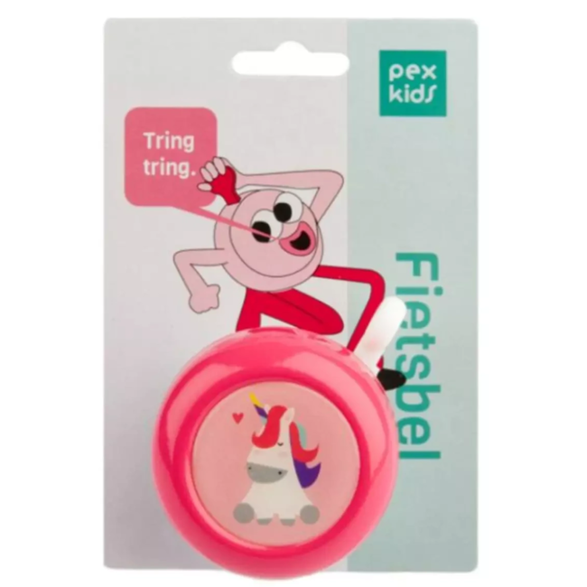 Pexkids Fietsbel voor kinderen - unicorn design - duurzaam en lichtgewicht - heldere klank