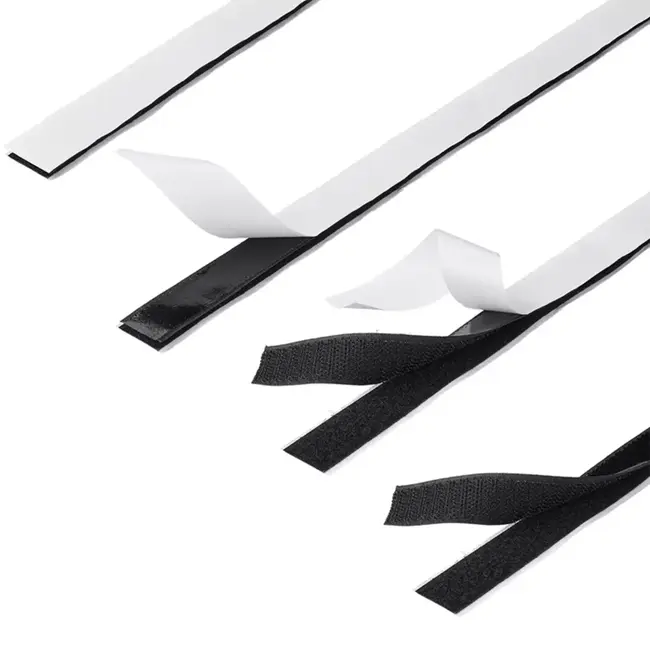 ProPlus Sterk zelfklevend klittenband 20 mm breed, nylon haak-en-lusband op rol van 20 meter