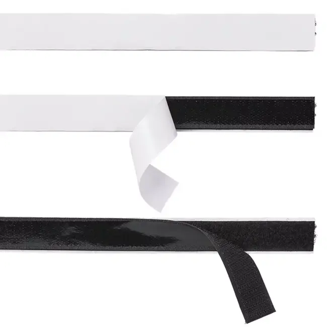 ProPlus Sterk zelfklevend klittenband 20 mm breed, nylon haak-en-lusband op rol van 20 meter