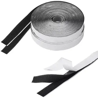 ProPlus Sterk zelfklevend klittenband 20 mm breed, nylon haak-en-lusband op rol van 8 meter