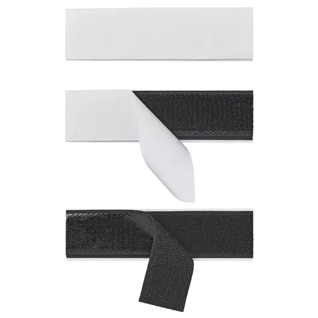 ProPlus Sterk zelfklevend klittenband 30 mm x 10 cm, nylon haak-en-lusband – set van 12 herbruikbare stroken