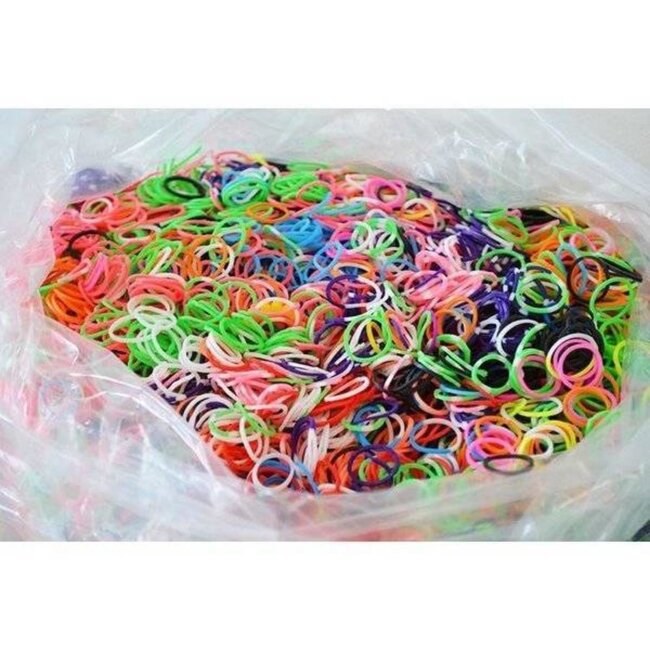 Merkloos Loom Bands - Loombands - Loom elastiekjes - Starterspakket - 1255 delig