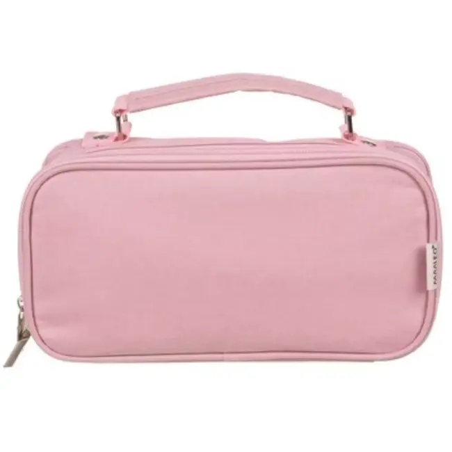 Maaleo Dubbel Uitschuifbare Etui - Roze - Twee Vakken en Praktische Indeling
