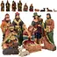 Ruhhy Kerststal Beeldjes Set – 10 Figuren voor Traditionele Kerstdecoratie