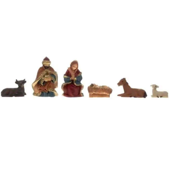 Ruhhy Kerststal Beeldjes Set – 10 Figuren voor Traditionele Kerstdecoratie