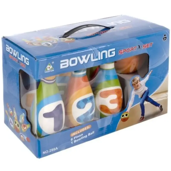 Kruzzel Kinder Bowling Set - Veilig en Kleurrijk Spelplezier voor Kinderen
