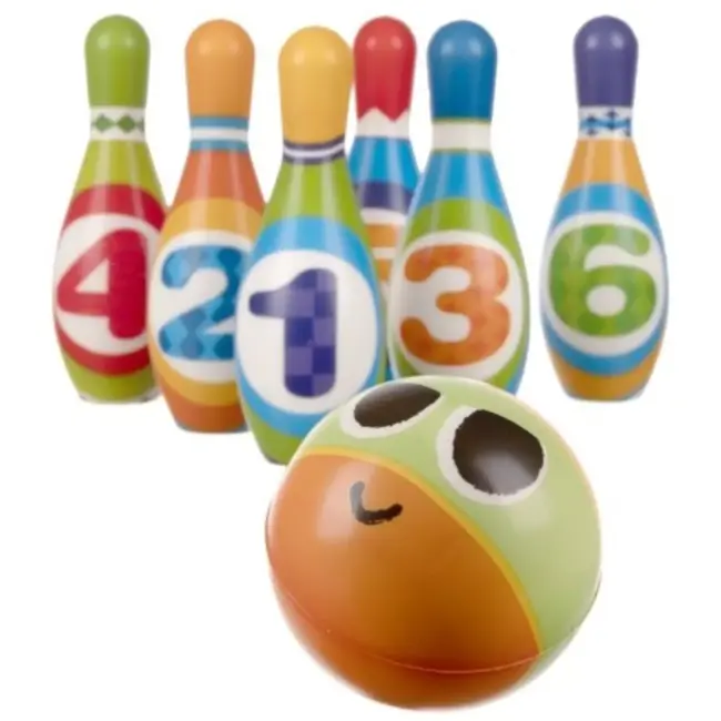 Kruzzel Kinder Bowling Set - Veilig en Kleurrijk Spelplezier voor Kinderen