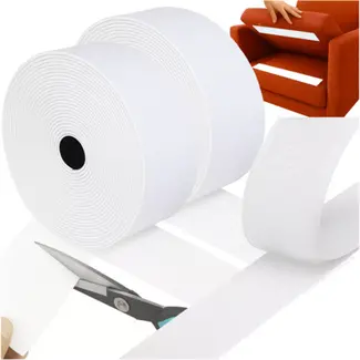 Ruhhy Zelfklevend Klittenband 5m x 5cm – Wit Haak & Lus Tape
