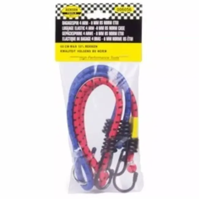 Benson Bagagespin - 4-armig - 60 cm - Ø 8 mm - Blauw/Geel - Set van 2