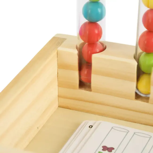 Kruzzel Educatief houten sorteerspel met cijfers en kleuren – Montessori telspel voor peuters en kleuters