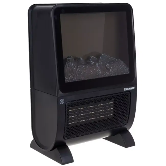 Kaminer Elektrische kachel 2000W met LED-vlameffect, keramische verwarming en afstandsbediening