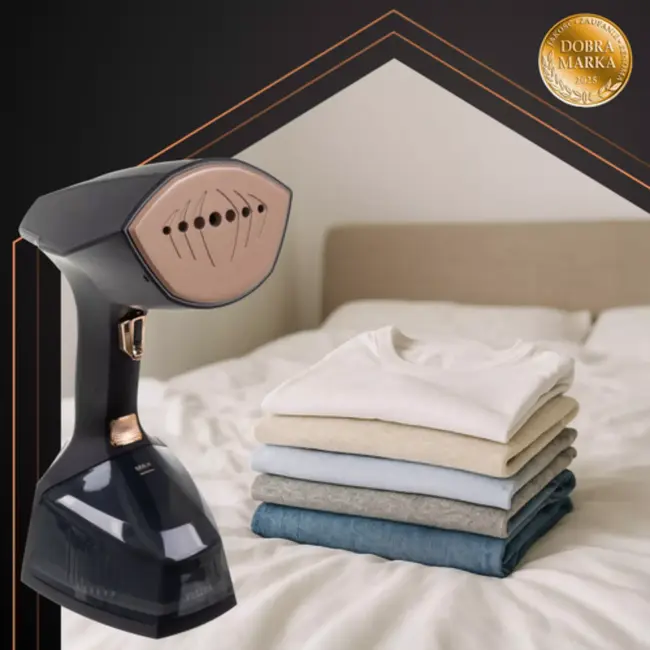 Ruhhy kledingstomer 2000W zwart met 3 stoomstanden, 360ml tank en automatische uitschakeling