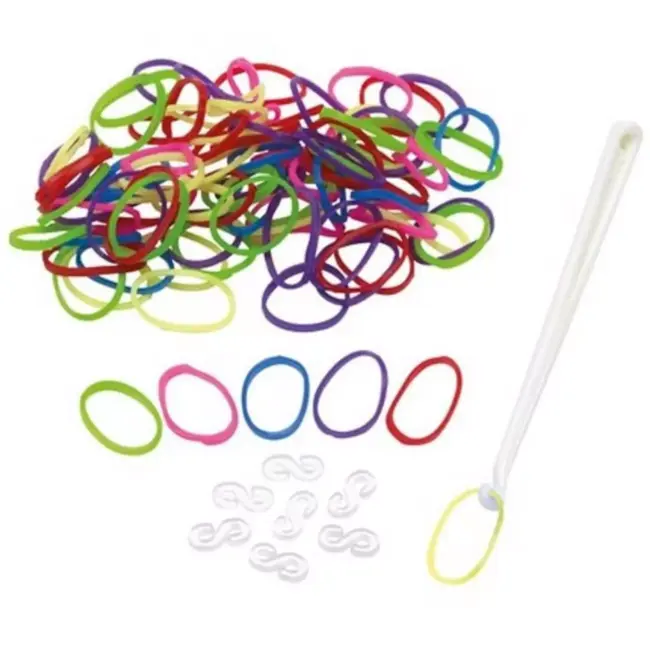 Merkloos Loom Bands - Loombands - Loom elastiekjes - Starterspakket - 1255 delig