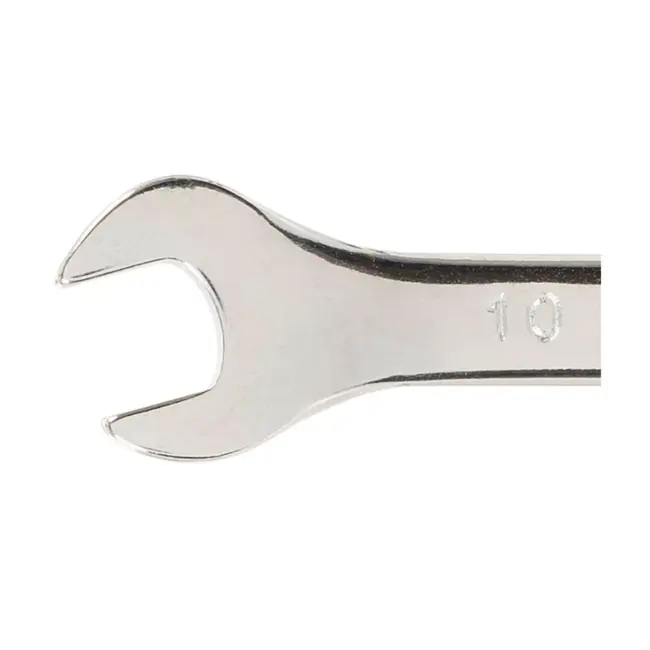 Silverline Steekringsleutel 10 mm - gehard chroom-vanadiumstaal - hoogglans chroom - aandraaien/losdraaien van moeren en bouten