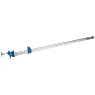 Silverline Lijmklem paneelklem - aluminium, gietijzeren kop/voet - veermechanisme - 120 cm - zilverkleurig - voor grote klussen