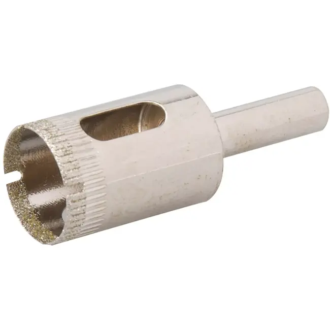 Silverline Diamant gatenzaag - chroomgeplateerd staal - precisieboren - 20 mm - zilver - voor tegels, glas en marmer en porselein